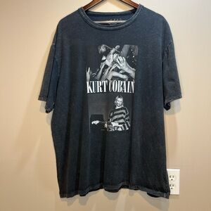 Black Short Sleeve Tee with Graphic Print